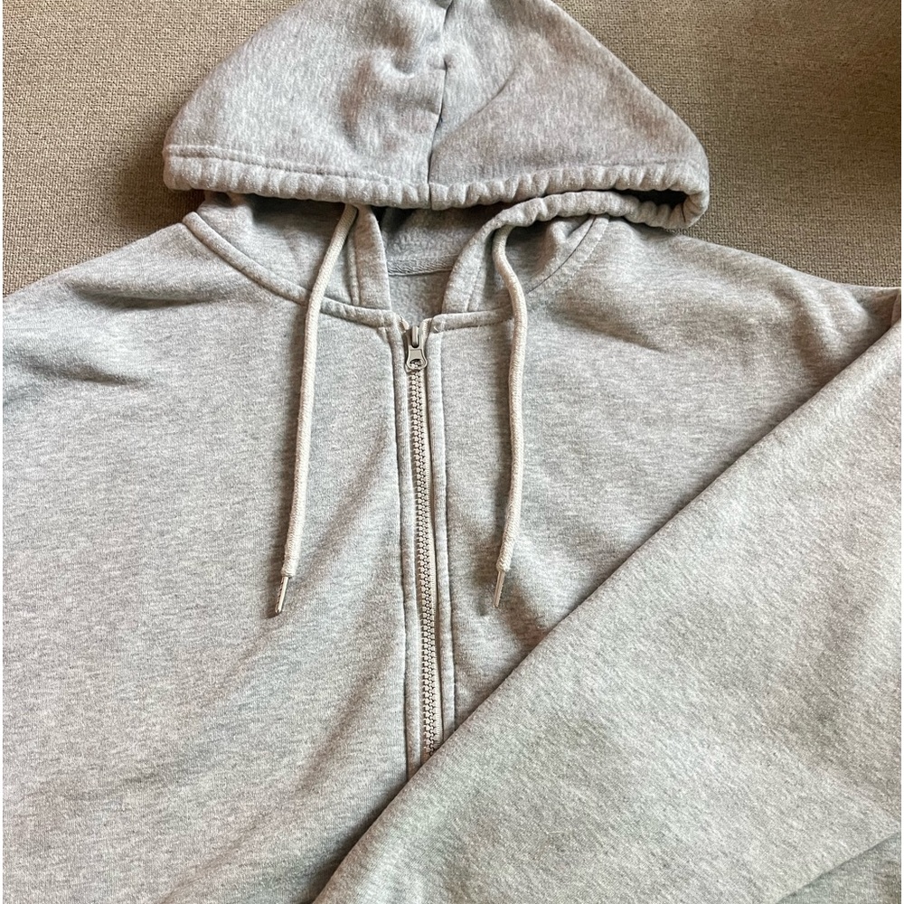 Grey soft zip up!
